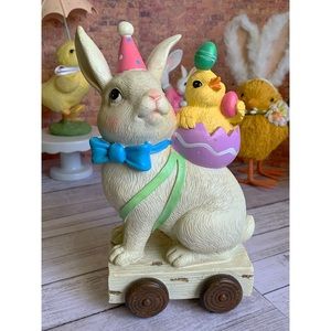 Festive Easter Bunny & Chick By RAZ Imports